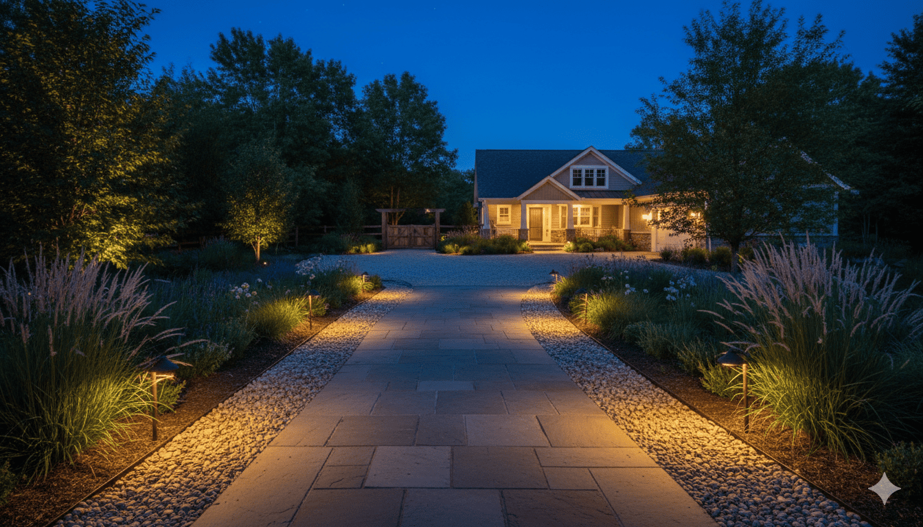 Path lighting installation
